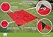 Golyte Pocket Picnic Blanket/Beach Blanket Mat Foldable Extra Large Oversized Compact Lightweight Sand Proof/Waterproof for 2 to 5 People with Sand Pockets 4 Corner Loops XL Red