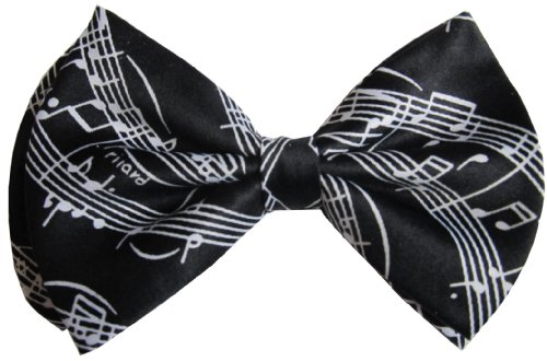 Black & White Music Notes / Score Bow Tie