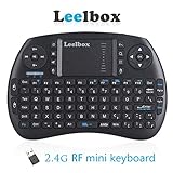 [2017 Newest] Leelbox 2.4Ghz Mini Wireless Keyboard Air Touchpad Mouse For Android TV Box PC PAD Smart Tv---Black