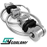 GOALANY Fidget Toy Flippy Chain Prime Focus Toys [Alloy Interlock Ring Style] Anti-anxiety Roll & Spinner KeyChain Stress Reliever For Kids Students Adults - Great for ADD, ADHD and Autism