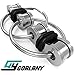 GOALANY Fidget Toy Flippy Chain Prime Focus Toys [Alloy Interlock Ring Style] Anti-anxiety Roll & Spinner KeyChain Stress Reliever For Kids Students Adults - Great for ADD, ADHD and Autism