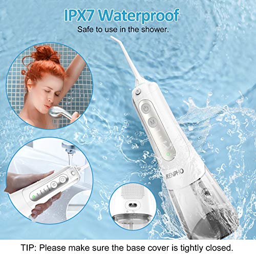 image for Water Flosser, Cordless Electric Oral Irrigator, 300ML Portable and Re