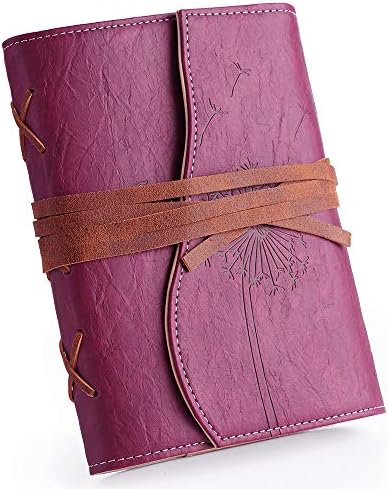 Teenage Girls Gift Ideas | Refillable Writing Journal for Women | 7''X5'' Lined Journal | Vegan Leather Bound Journal | Foutain Pen Friendly Writers Notebook | Unique Brithday Valentine's Day Gift