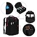 Hynes Eagle Travel Backpack 40L Flight Approved Carry on Backpack, Black with 3PCS Packing Cubes