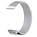 Gear S3 Frontier / Classic Watch Band, V-Moro Silver Milanese Loop Mesh Stainless Steel Metal Bracelet Strap with Strong Magnet for Samsung Gear S3 Frontier / S3 Classic Sports Smartwatch 5.5
