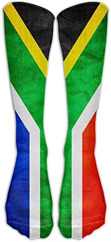 PIOL Flag Of South Africa Printed Crew Socks Warm Stocking Stylish Long Socks