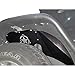 MAIKER Compatible with Front Inner Fender Liners 2007-2017 Wrangler JK 4WD Five Star logo Lightweight Aluminum Design Light Black