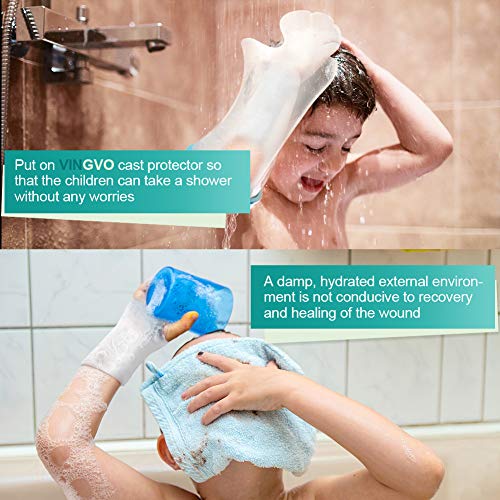 Kids Arm Cast Protector for Shower Bath, Cast Waterproof Cover Arm