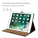 ProCase iPad Pro 10.5 Case 2017, Vintage Genuine Leather Case Slim Fit Stand Folio Cover for 2017 New Apple iPad Pro 10.5 Inch, with Multiple Viewing Angles, Auto Sleep/Wake Feature –Brown
