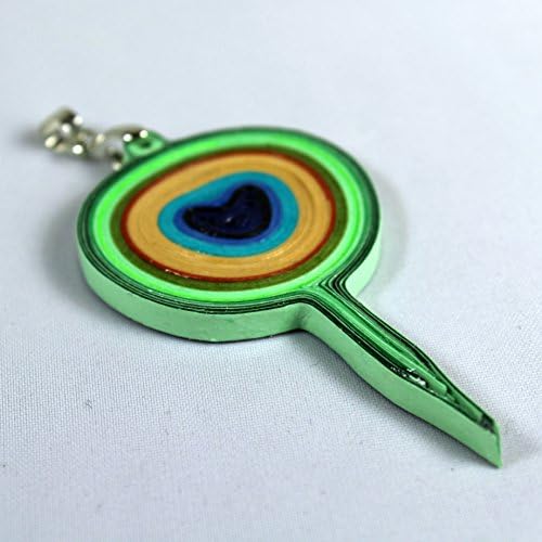 Unique Mothers Day Jewelry Gift Peacock Feather Pendant Handmade Boho Necklace Paper Quilling