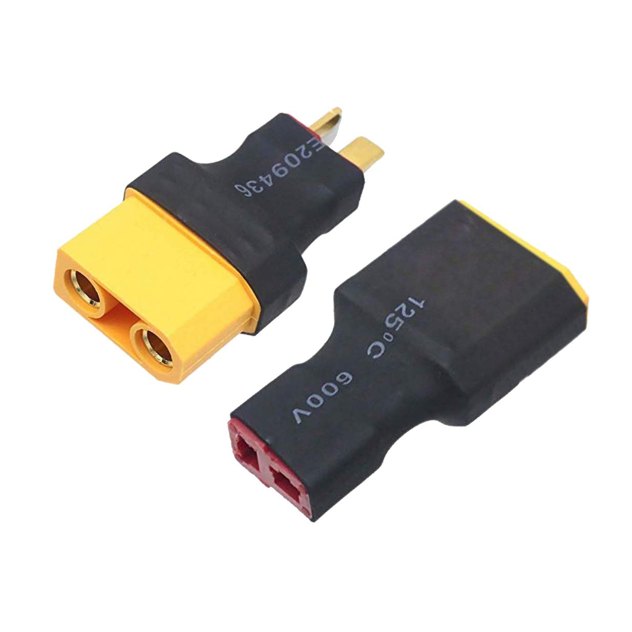 Photo 1 of 1 Pair ShareGoo RC T Plug to XT90 Female Male Adapter Connector for RC Car Boat Drone Lipo/NiMH Battery Charger