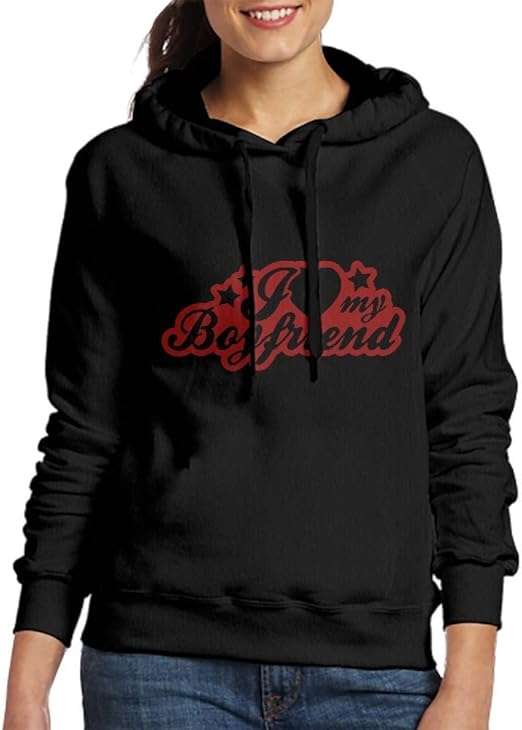 Sweatshirts for Women I Love My Boyfriend A Womens Hoodies Amazon.co