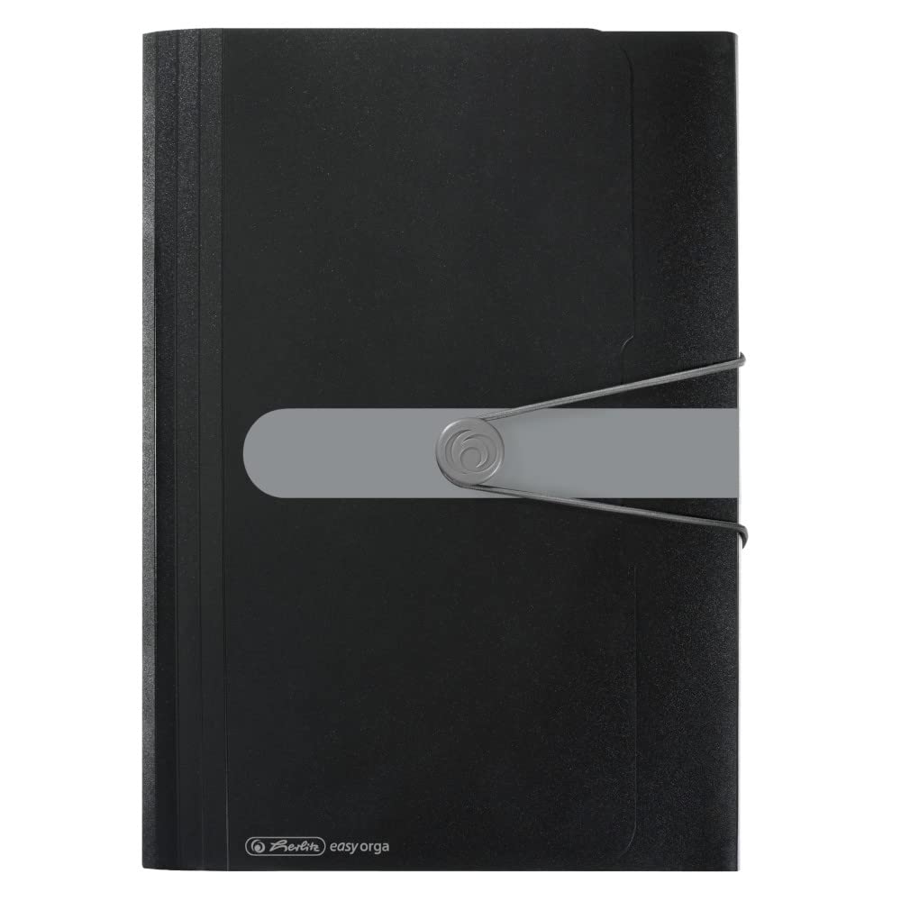 Herlitz Easy Orga To Go 12 Parts PP Expanding File - Black