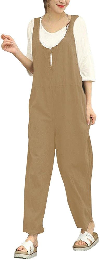 linen overalls amazon