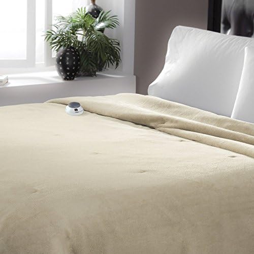 Serta Luxurious Velvet Plush Heated Electric Warming Blanket with