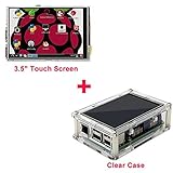 OSOYOO 3.5 Inches LCD Touch screen Kit with Transparent Case for Raspberry Pi 2 3 Model B