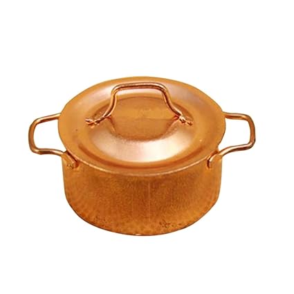 EDTara Mini Alloy Cooking Pan for 1:12 Doll House Kitchen Accessories