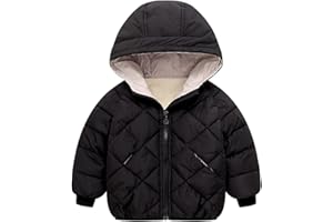 Cozomiz Boys Girls' Winter Coat Light Puffer Jacket Hooded Warm Down Coat Outwear Water-Resistant Packable Puffer Jacket Coat