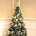 SATINIOR 20 Pieces Glitter Christmas Tree Ornaments Artificial Wedding Christmas Poinsettia Flowers for Festival Decoration (Silver)