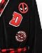 Marvel Deadpool Adult Plush Robe with Embroidered Patches (Large) Black
