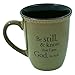 Christian Art Gifts Sage Green Stoneware Coffee Mug – 13 oz. Microwave and Dishwasher-safe Lead-free Inspirational Scripture Coffee and Tea Mug for Men & Women with Bible Verse: Be Still – Psalm 46:10