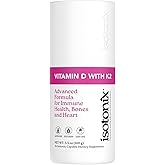 Isotonix Vitamin D with K2 — Promotes Calcium Utilization, Maintain Bone Health & Immune Support, Isotonic Powder, Vegetarian, Gluten-Free (30 Servings)