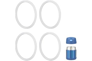 KLOWOAH Replacement Gaskets Compatible with Thermos Funtainer 10 Oz Stainless Steel Vacuum Food Jar,Silicone Seals (Set of 4)