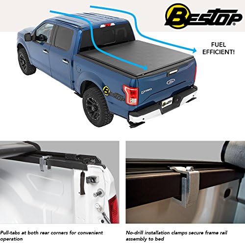 Amazon Com Bestop 1911101 Ezroll Soft Tonneau Cover For Ford 04 08 F150 Styleside Except Heritage Model 6 5 Bed Automotive