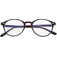 Gleyemor Blue Light Glasses for Men Women, Vintage Round Frame Computer Eyeglasses