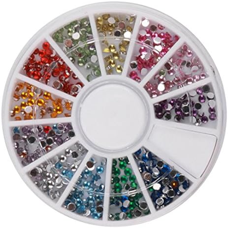 GREAT MIXED DIY SIZE GLITTER RHINESTONES CHARM 3D NAIL ART DECOR ACCESSORIES (multi color 03)