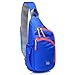 Lecxci Outdoor Chest Sling Bag Lightweight Waterproof Backpack for Unisex/Man/Women(S,Blue)