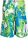 Sakkas Mens Multi Color Wave Design Skate Surf Board Short Swim Trunks - Blue - Large
