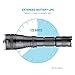 LED Flashlight WUBEN Waterproof 1200 Lumens CREE LED Rechargeable (18650 Battery Included) and Zoom Maximum Spotlight and Floodlight LT35 LED 5 Light Mode Black (Black)