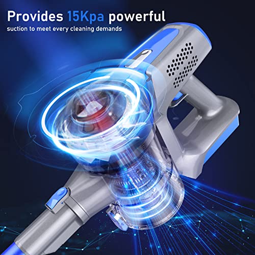 Bevonos Cordless Vacuum Cleaner, 15000Pa Handheld Vacuum Cleaner, 4 in