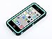 ULAK iPhone 5C Case, iPhone5C Case, Shockproof Hybrid Heavy Duty Dual Layer High Impact Protection Case Cover for Apple iPhone Apple iPhone 5C-Black Wave+Green PC