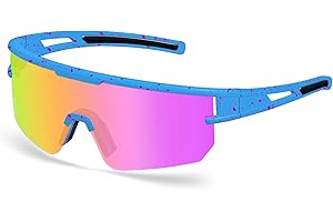 Wapreta Men Women Baseball Sunglasses Youth Kids Polarized UV400 Adjustable Sport Glasses Driving Fishing