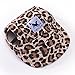 Happy Hours Dog Hat, Pet Baseball Cap/Dogs Sport Hat/Visor Cap with Ear Holes and Chin Strap for Dogs and Cats (Leopard, Size S)