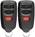 KeylessOption Keyless Entry Remote Control Car Key Fob Replacement for HYQ1512R (Pack of 2)