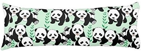 Koudjkd Panda Bears Design Body Pillow Cover