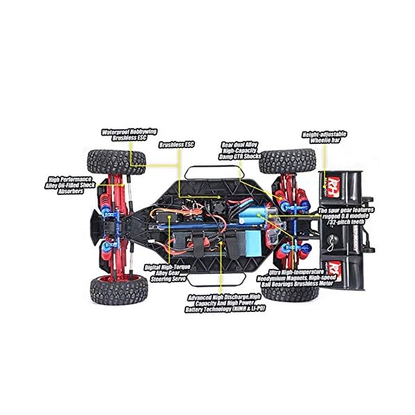 Modellauto Brushless Motor-Fernbedienung RC-Rennwagen 60KM / high-speed 1/8 Skala 4wd Rc Drift Big Brushless RC Car… – Bild 8