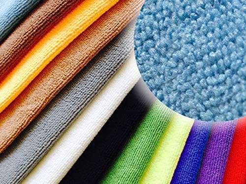 Premium Microfibre Cloth 40X40 (10Pack) 12 Colour Options, Polishing, Cleaning. (Beige)
