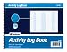 Adams Activity Log Book, Spiral Bound, 8.5 x 11 Inches, 100 Pages, White (S1185ABF)