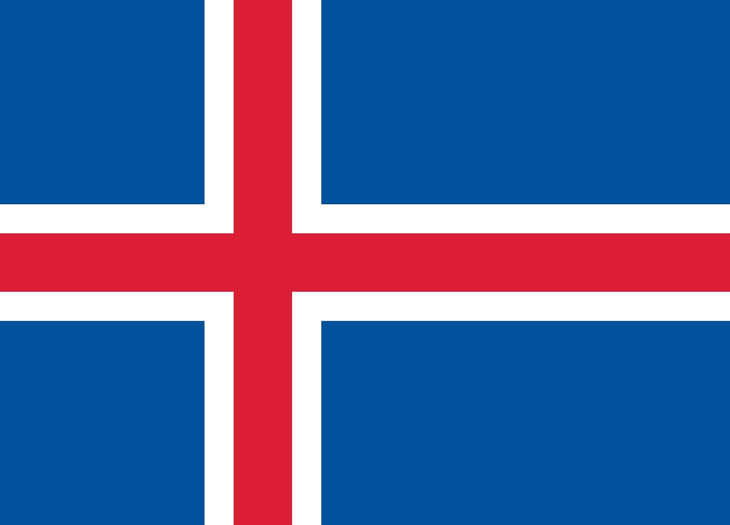 Premium Flag - 90 x 150 cm / 150 cm / 90 cm - Made of Polyester with Golden Eyelets - Durable and Weatherproof (Iceland) — image 1