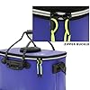 BOSSXIN-EVA-Waterproof-Fishing-Water-Bucket-Portable-and-Easy-Cleaning-Fishing-Bait-Storage-Box-with-Breathable-Mesh-Top-Pocket-Perfect-for-Fishing-Camping-HikingTraveling-Car-Washing