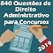 Livro 840 Questões de Direito Administrativo para Concursos: Atualizadas até 05/2019