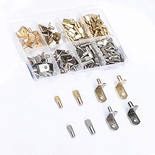 HOME MASTER HARDWARE 152Pcs 4 Styles Shelf Pins Kit,Shelf Bracket Pegs