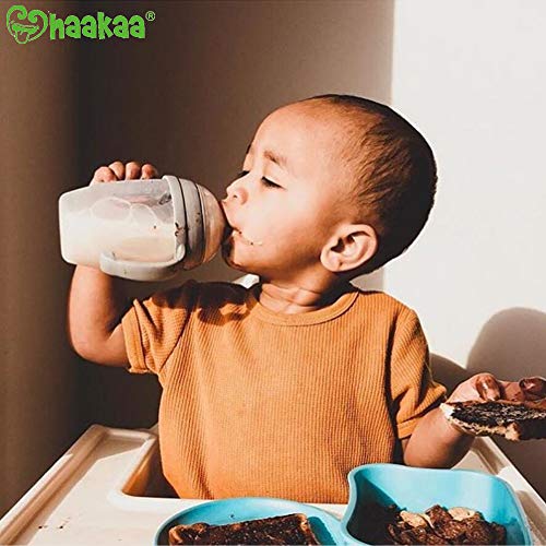 Iberon De Silicona Para Bebe Haakaa Gris Compra En Amazon