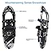 FLASHTEK 25 Inches Snowshoes for Men and Women, Light Weight Aluminum Terrain Snow Shoes (Gray)