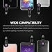 DOFLY Universal Professional HD Camera Lens Kit for Smartphones: 230-Degree Fisheye, 0.65X Super Wide Angle, 15X Macro Lenses - Black