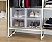 IRIS USA NPD-W IRIS Wide Clear Pull Down Front Access Shoe Box
